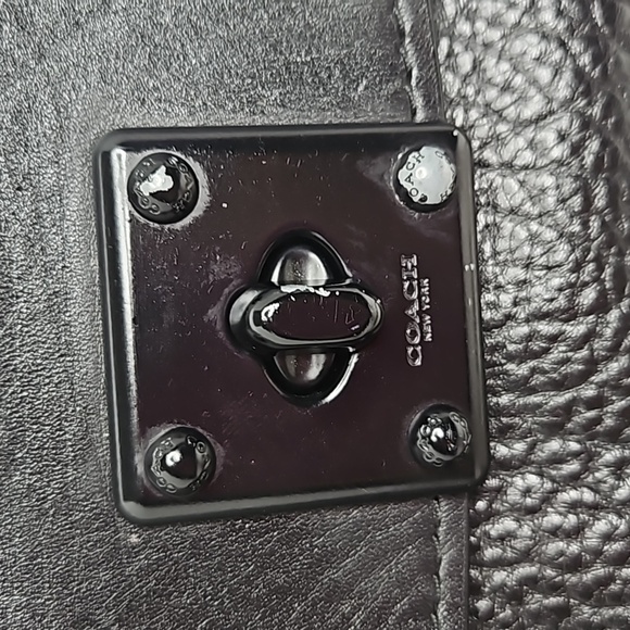 COACH BLACK LEATHER AND SUEDE DRIFTER CROSSBODY IN MATTE BLACK - Picture 3 of 10